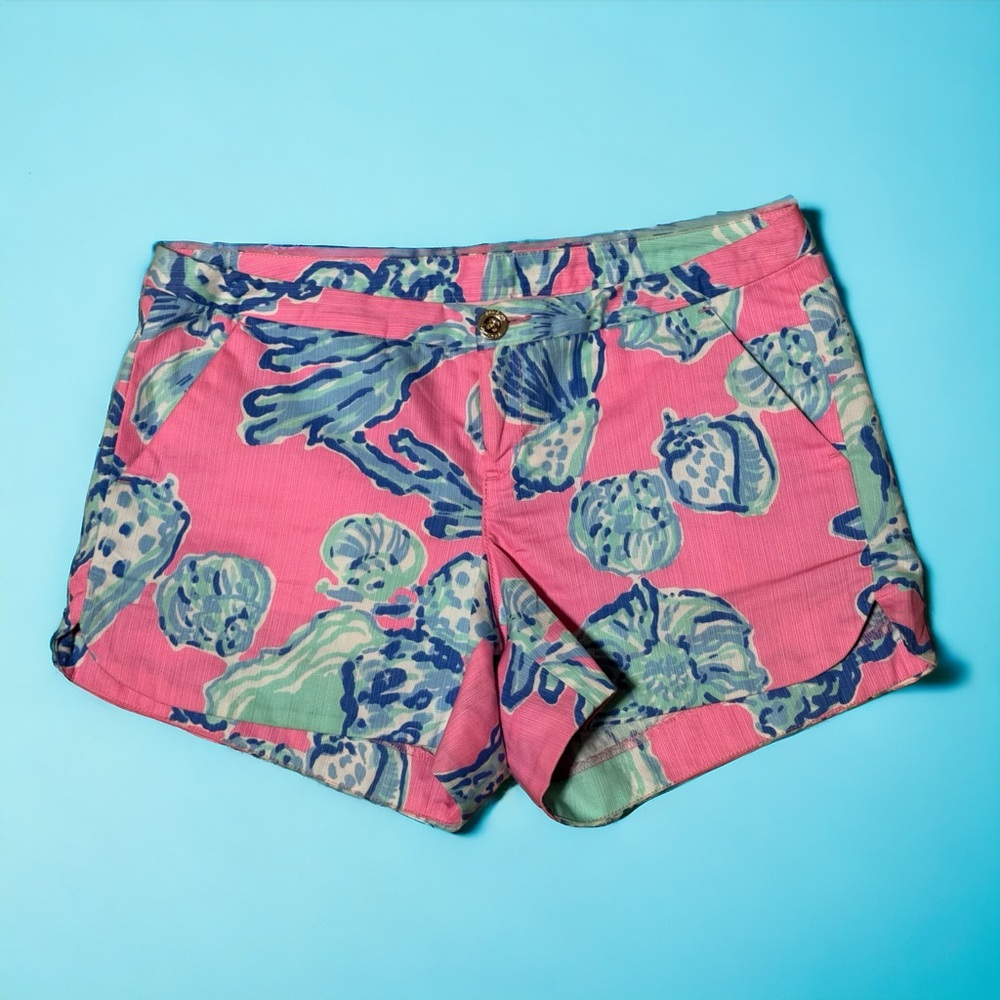 Lilly Pulitzer beachy print shorts sz 0